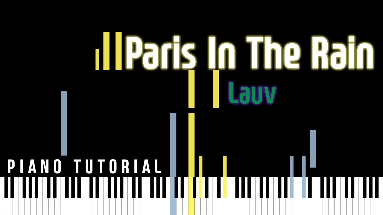 [Piano Tutorial] Paris In The Rain - Lauv - Cover by Double and Half