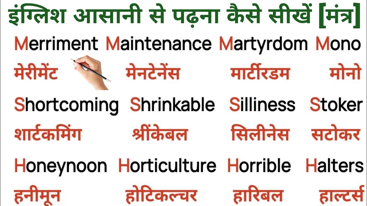 शुरूआत से अंग्रेजी पढ़ना कैसे सीखें/ English padhna likhna sikhe/English to Hindi translation sikhe