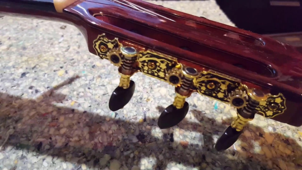 Changing machine heads on a spanish guitar