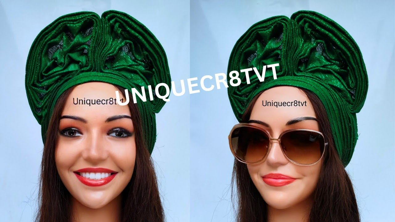 Как сделать центральные двойные оборки Autogele #turbantutorial #turban #trending #autogele