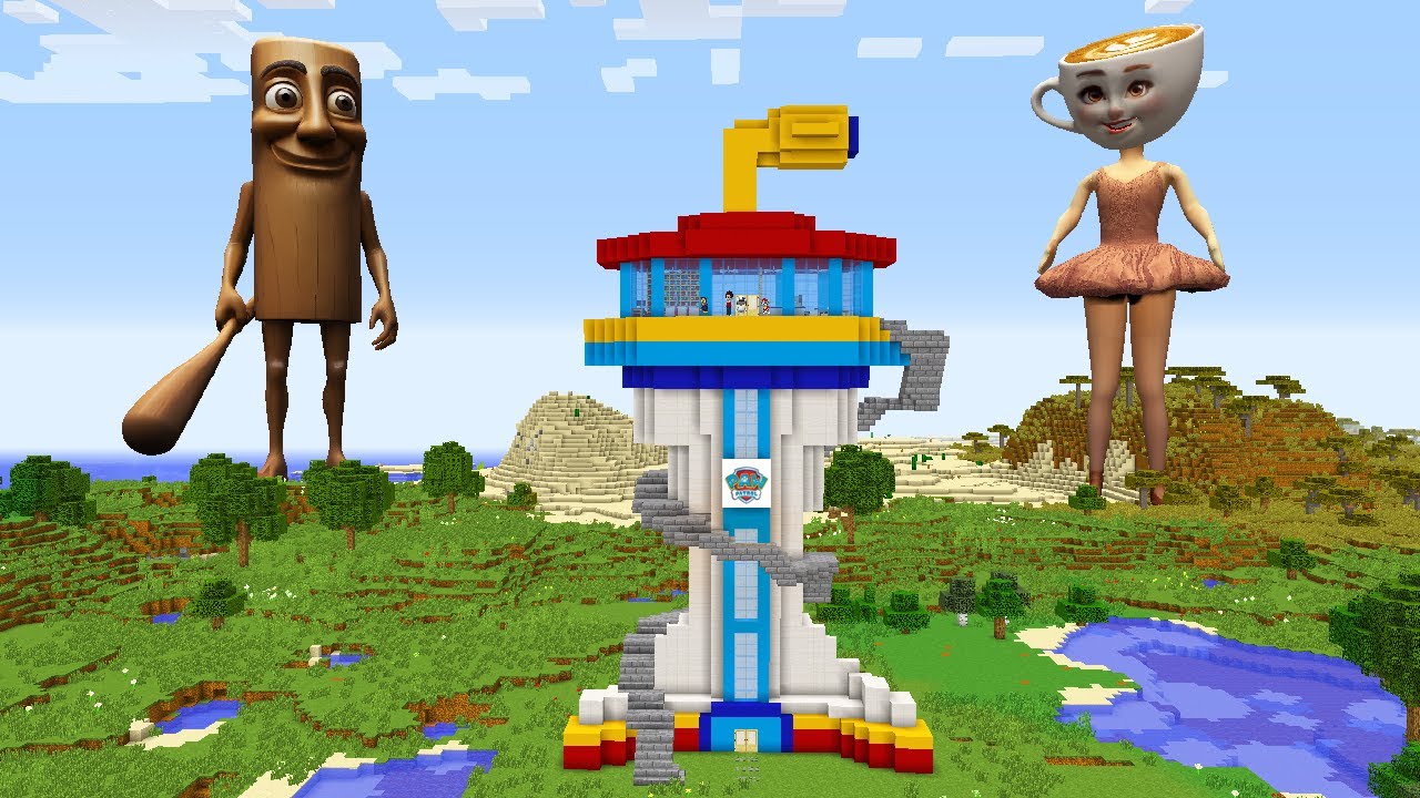 SURVIVING FROM BALLERINA CAPPUCCINA AND TUNG TUNG TUNG SAHUR in Minecraft - Gameplay