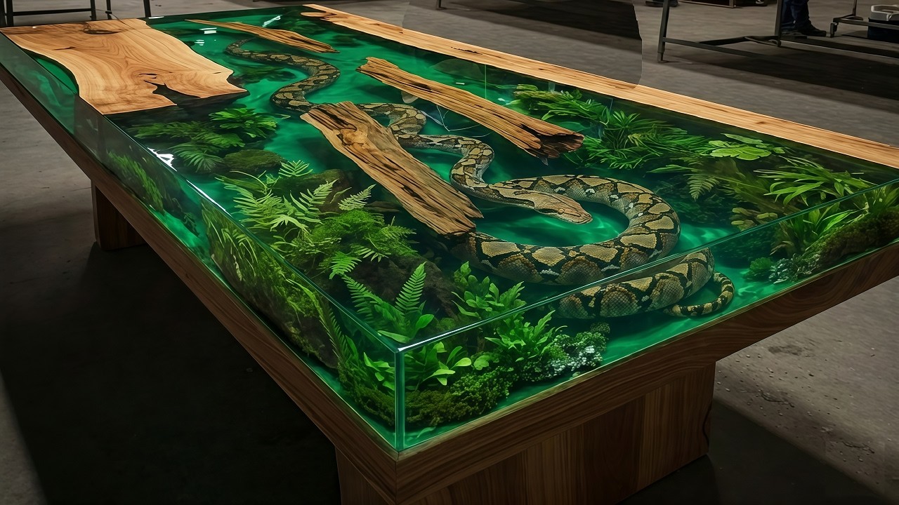 The Craziest Challenge: Pouring 200 Liters Of Epoxy Resin Onto The 'Beast'