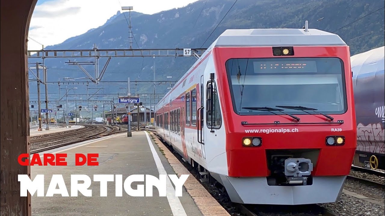 Gare de Martigny | Bahnverkehr in Martigny | St-Bernard Express | RABe 525 | TMR | RegionAlps