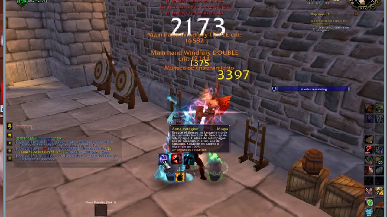 Guia Chaman Mejora PvE 3.3.5 Wow Aura - PARTE 1