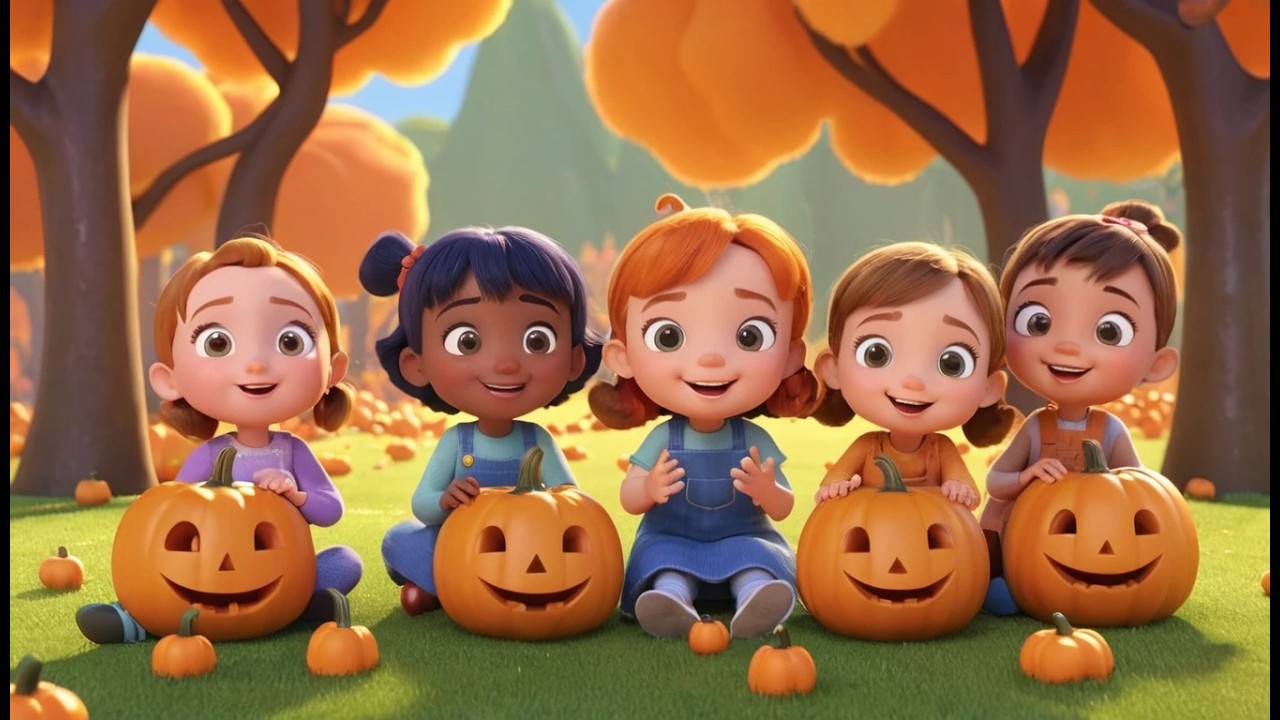 Five Little Pumpkins Song | Kids Nursery Rhymes | Fun & Educational Halloween Song for Toddlers & Pr