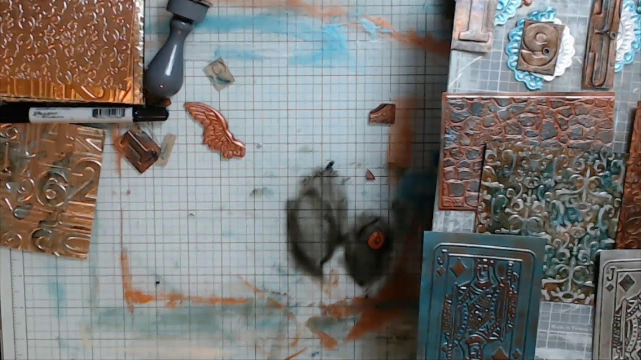 HDYD Metal Collective: Creating a Faux Metal Effect using some typical craft supplies #howdoyoudoart
