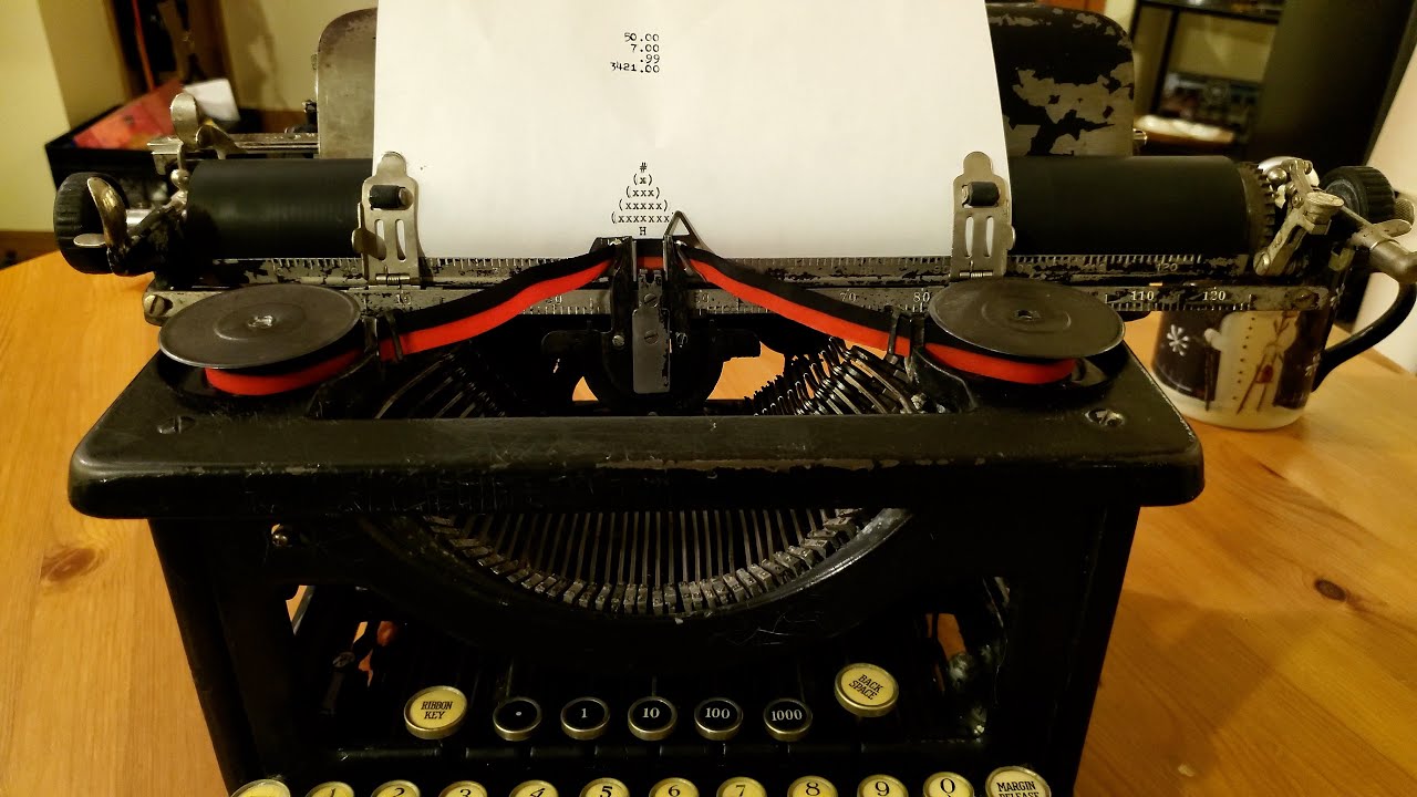 The Best Feature of L.C. Smith Typewriters: The Decimal Tabulator!