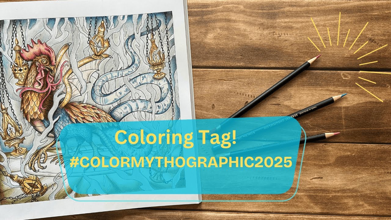 Mythographic Mythical Beasts | Coloring w/ Derwent Chromaflow pencils