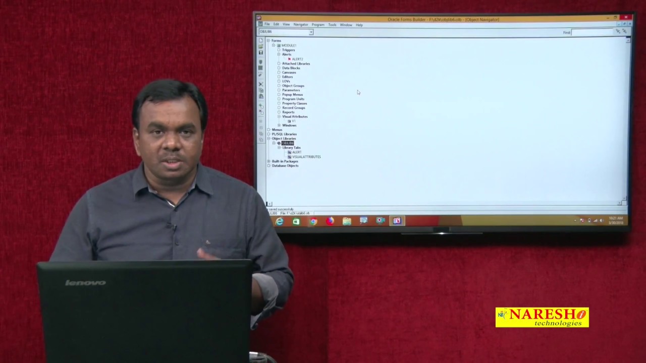 Creating Object Library in D2K | D2K Tutorial | Mr. Vijay Kumar