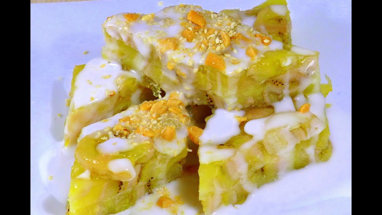 Banh Chuoi Hap - Steamed Banana Cake | Helen's Recipes