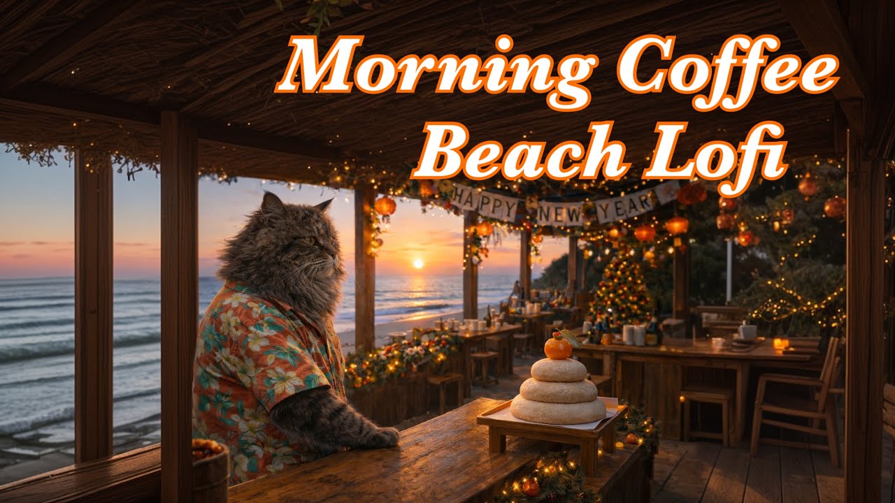 Early Morning Beach Cafe ☀️🌊Chill Lofi for Coffee, Relax & Calm Mornings