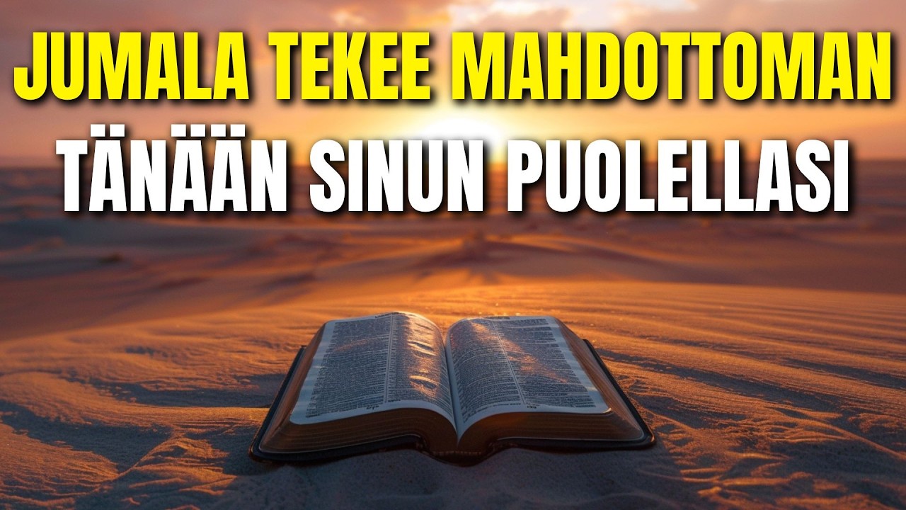 Jumalan kanssa mahdoton tapahtuu | Voimallinen aamurukous, joka muuttaa elämäsi