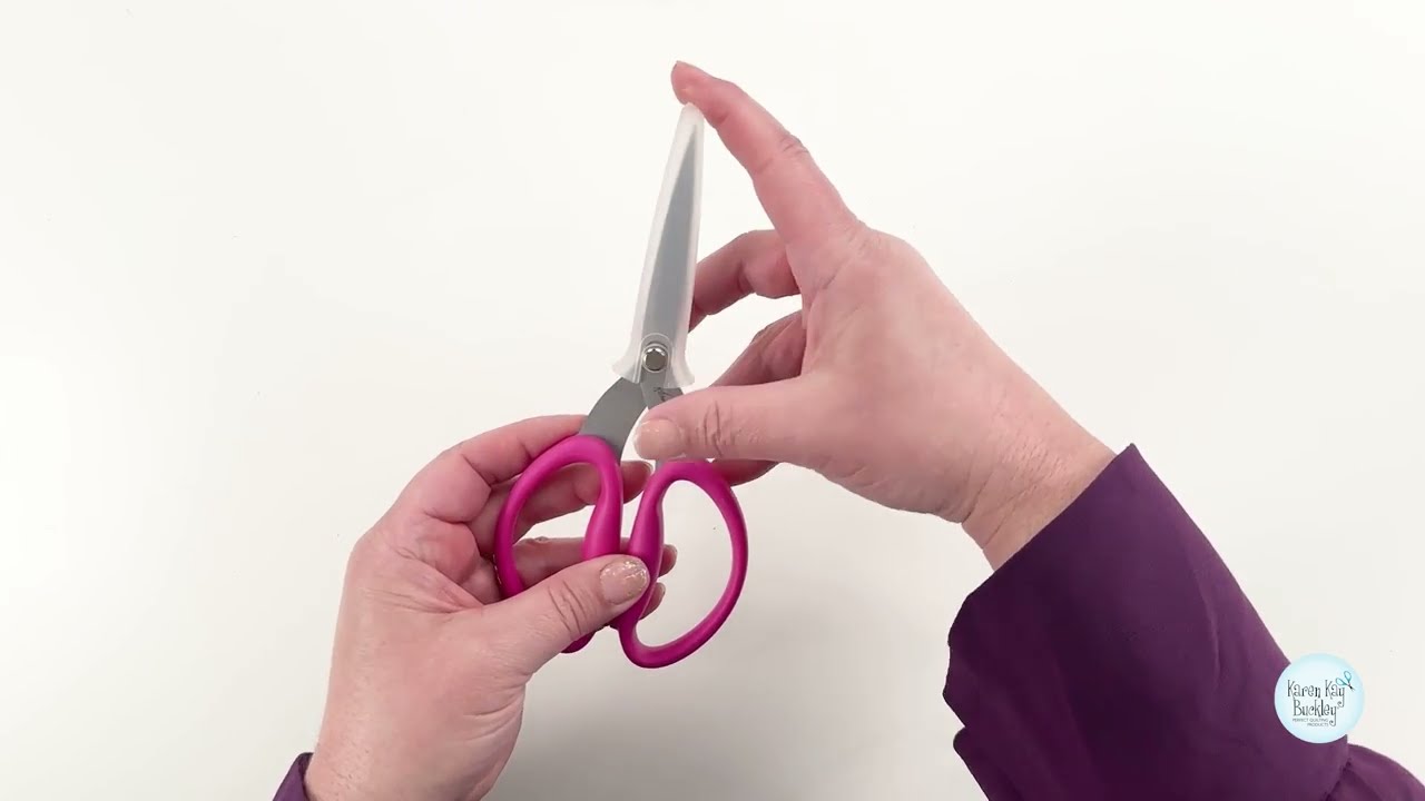 Karen Kay Buckley® Pink 7-3/4in Large Knife-Edge Multipurpose Blade Perfect Scissors™ #KKB027