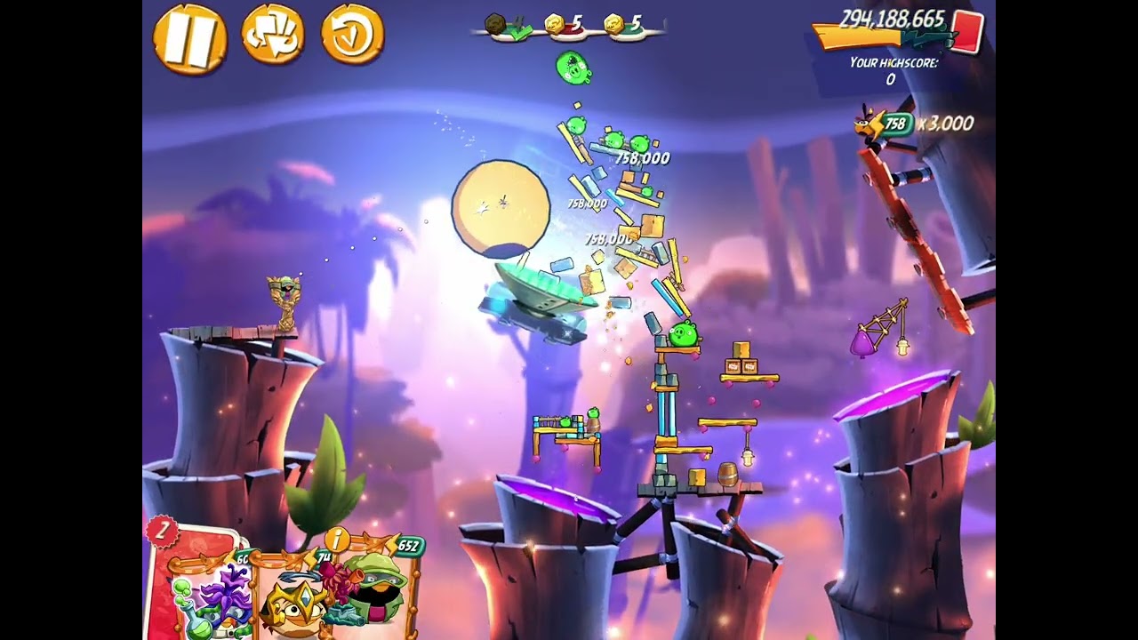 MEBC without Bonus Birds, 10rm, No Red,Blues,Chuck,Matilda,Hal, Mighty Eagle Bootcamp, Angry Birds 2