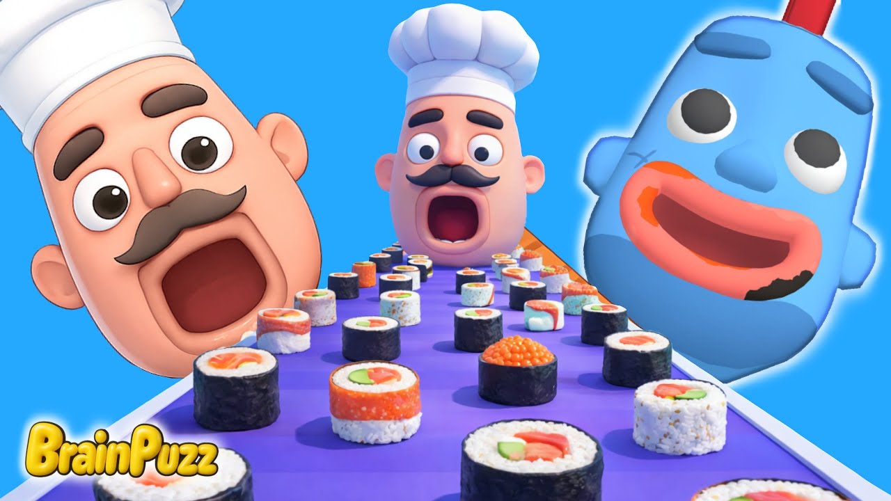 Sandwich Master VS Sushi Craft VS Stacky Ice Cream Runner - Прохождение игры на максимальном уров...