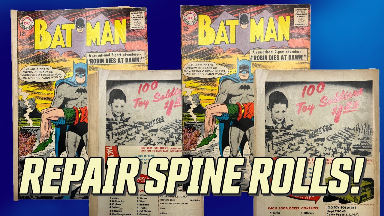 How to Correct Spine Rolls on Comic Books | Step-by-Step Tutorial