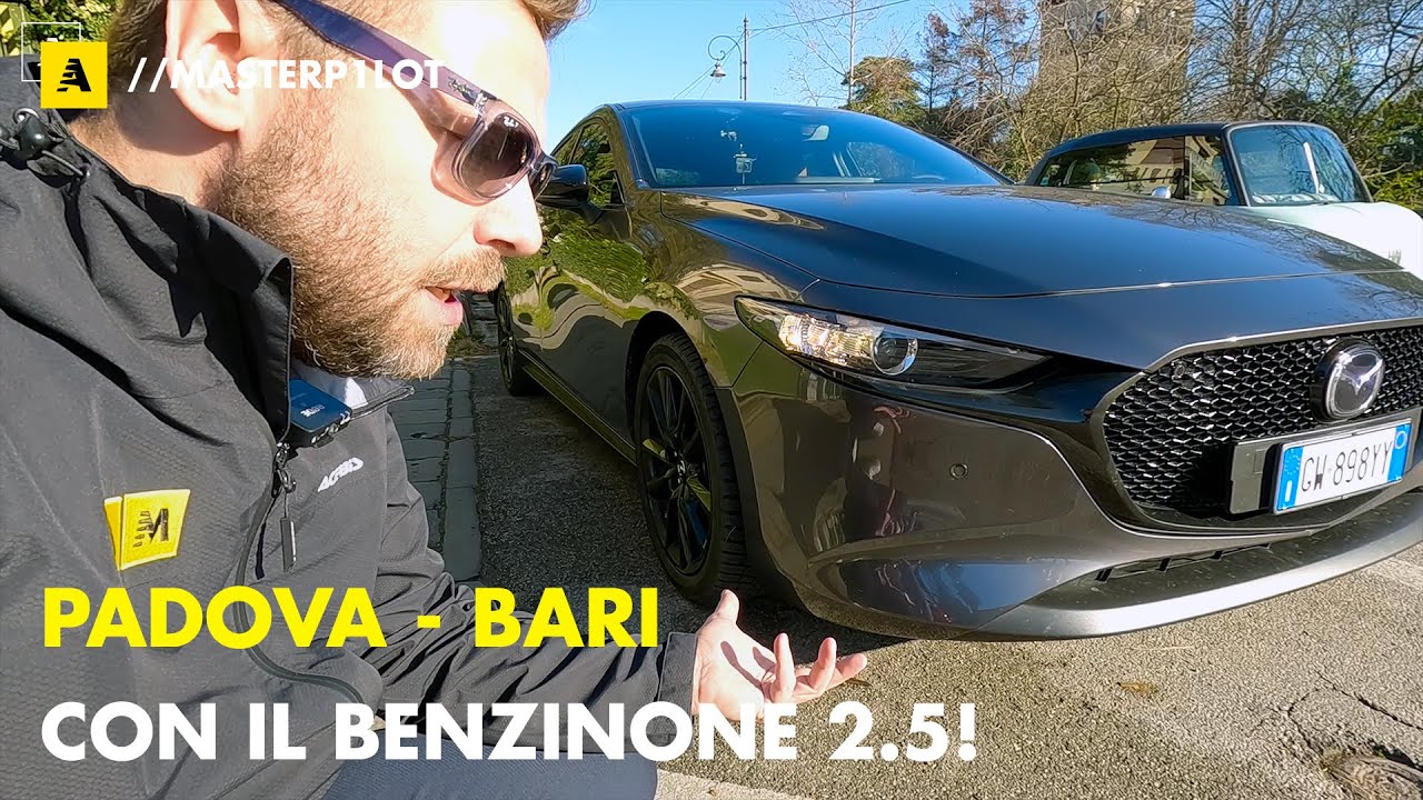 Da PADOVA a BARI con MAZDA 3 2025 | Col BENZINONE 2.5 siamo al top!