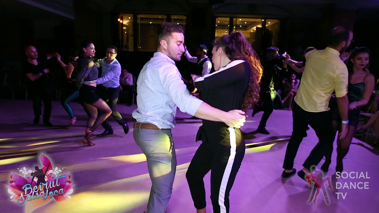 Pedro Perez & Yaiza Melero  - Bachata social dancing | Beirut Salsa Loca 2018