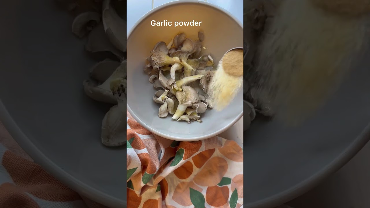 Crispy oven baked oyster mushrooms.