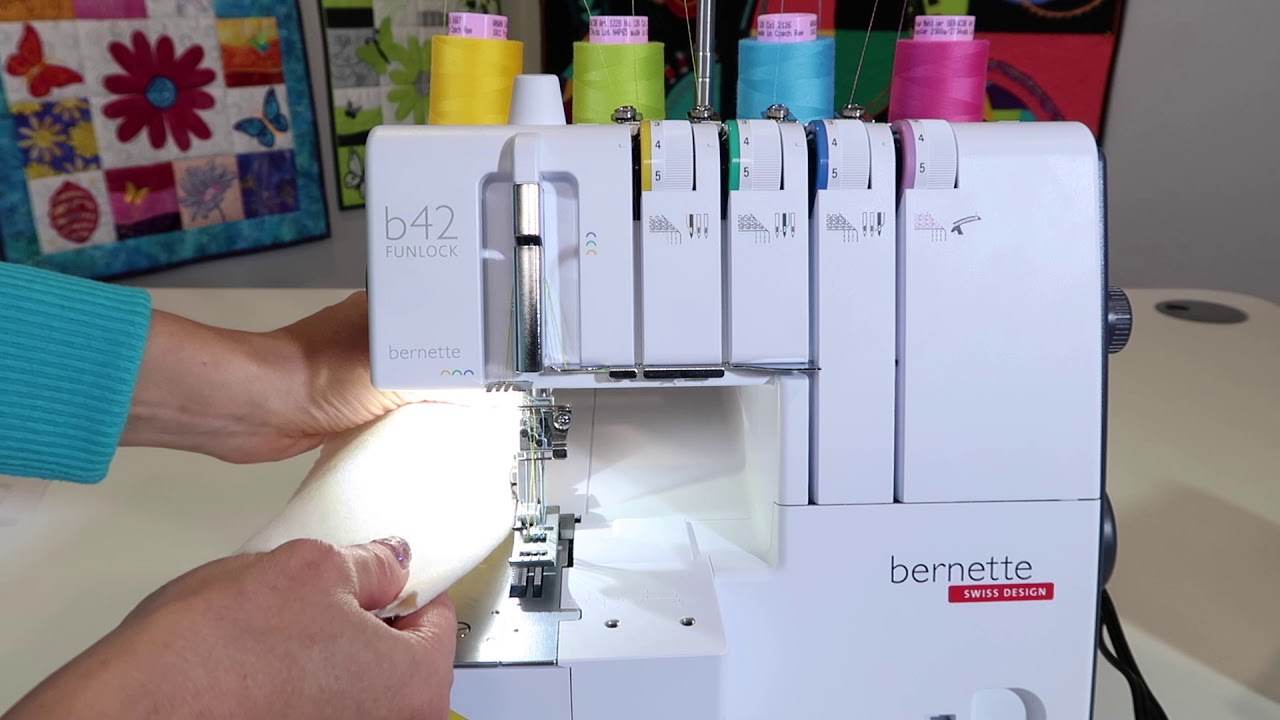 bernette Funlock b42 Coverstitch 8 How to Start a Coverstitch