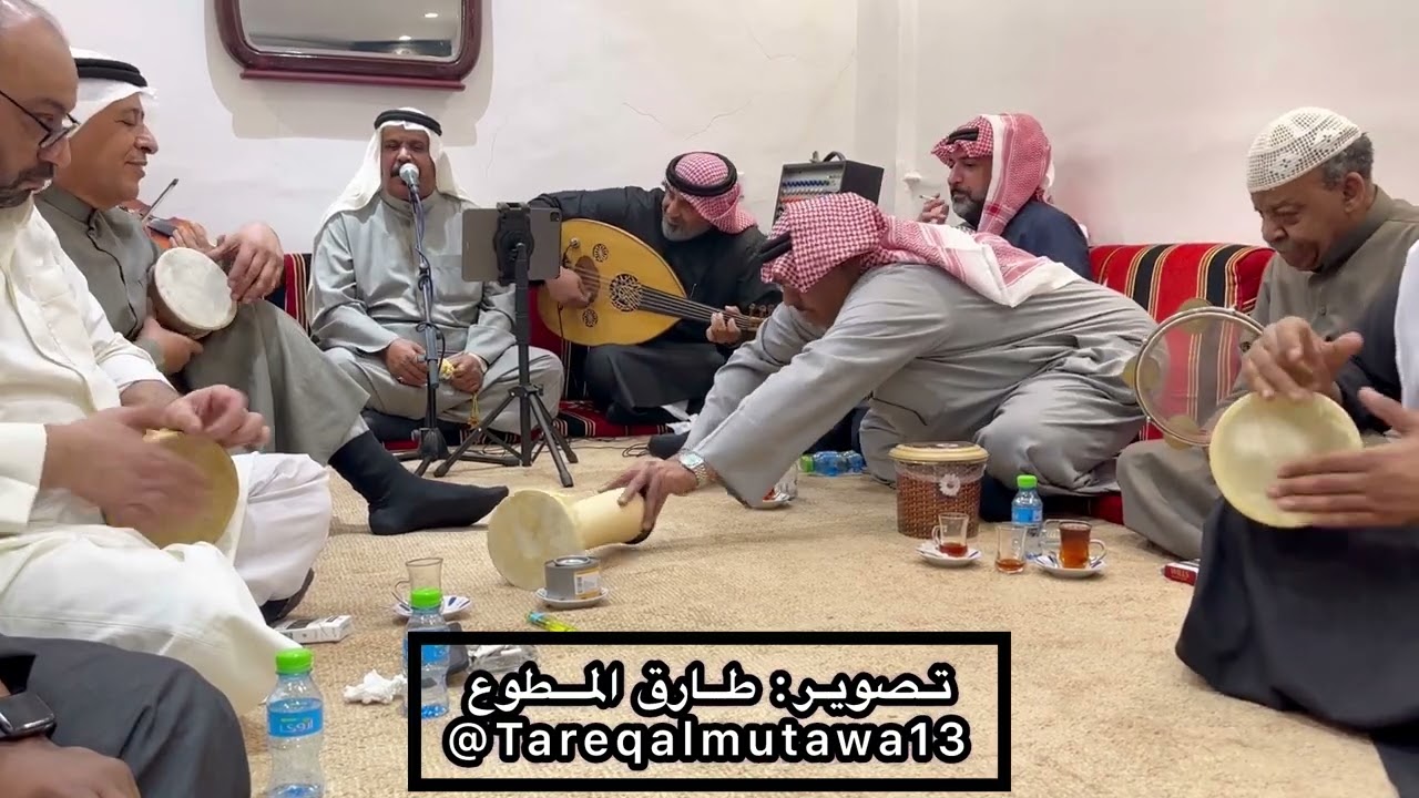 من روائع جلسات الخشابه رن العود دقت الخشابه الفنان يوسف السمحان