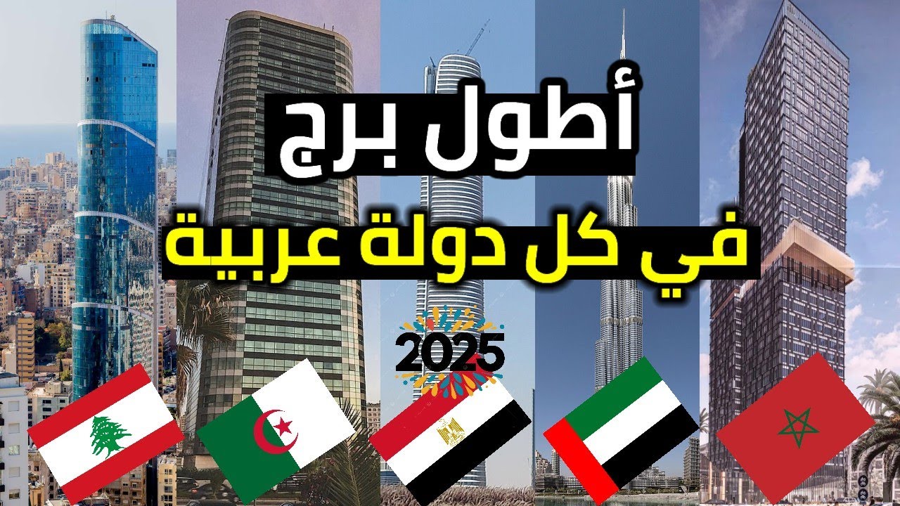 شاهد - أكبر برج في كل دولة عربية ! ماهو أكبر برج في بلدك 🤑💥 