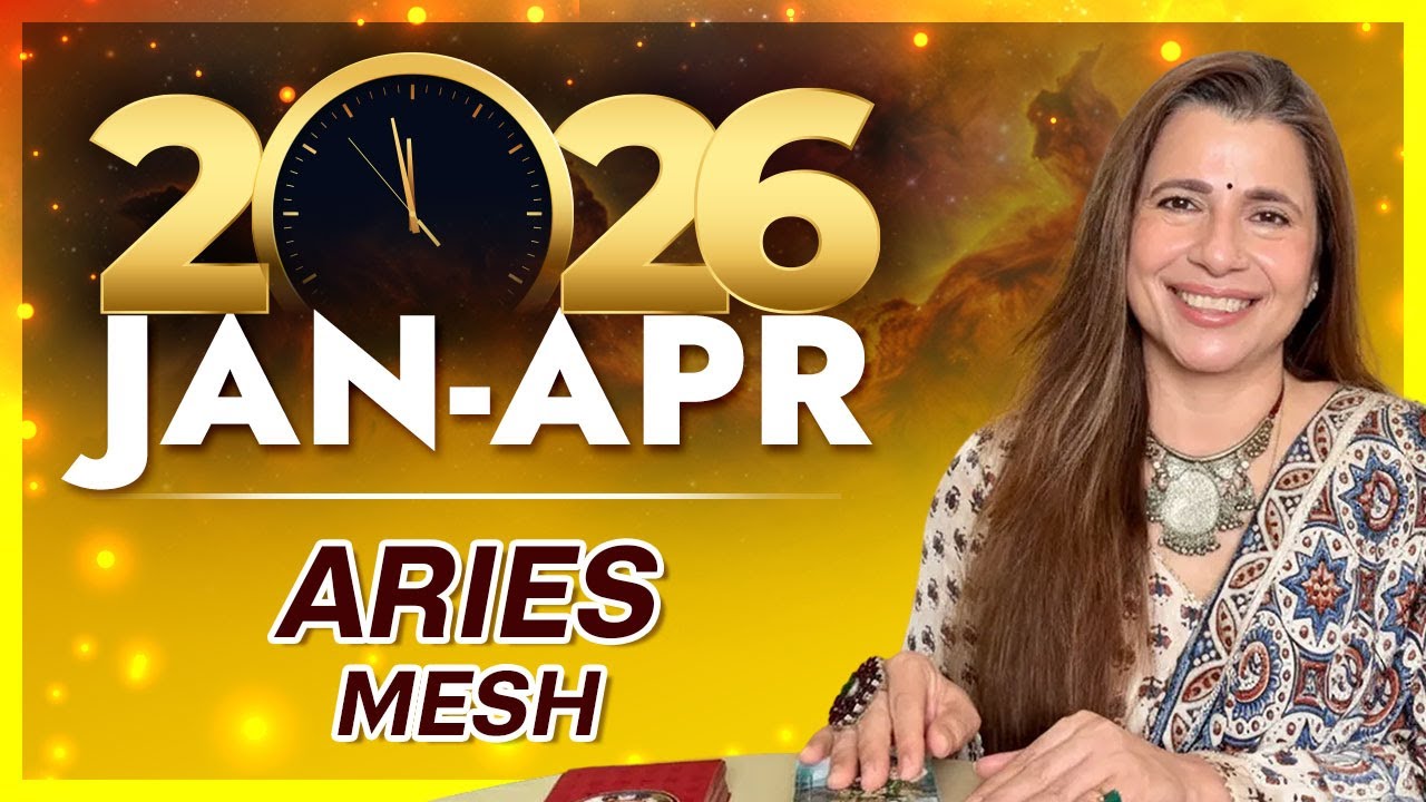 ♈ 2026 Jan - Apr Aries (Mesh) Horoscope | मेष राशि जनवरी - अप्रैल 2026 राशिफल | Tarot Reading