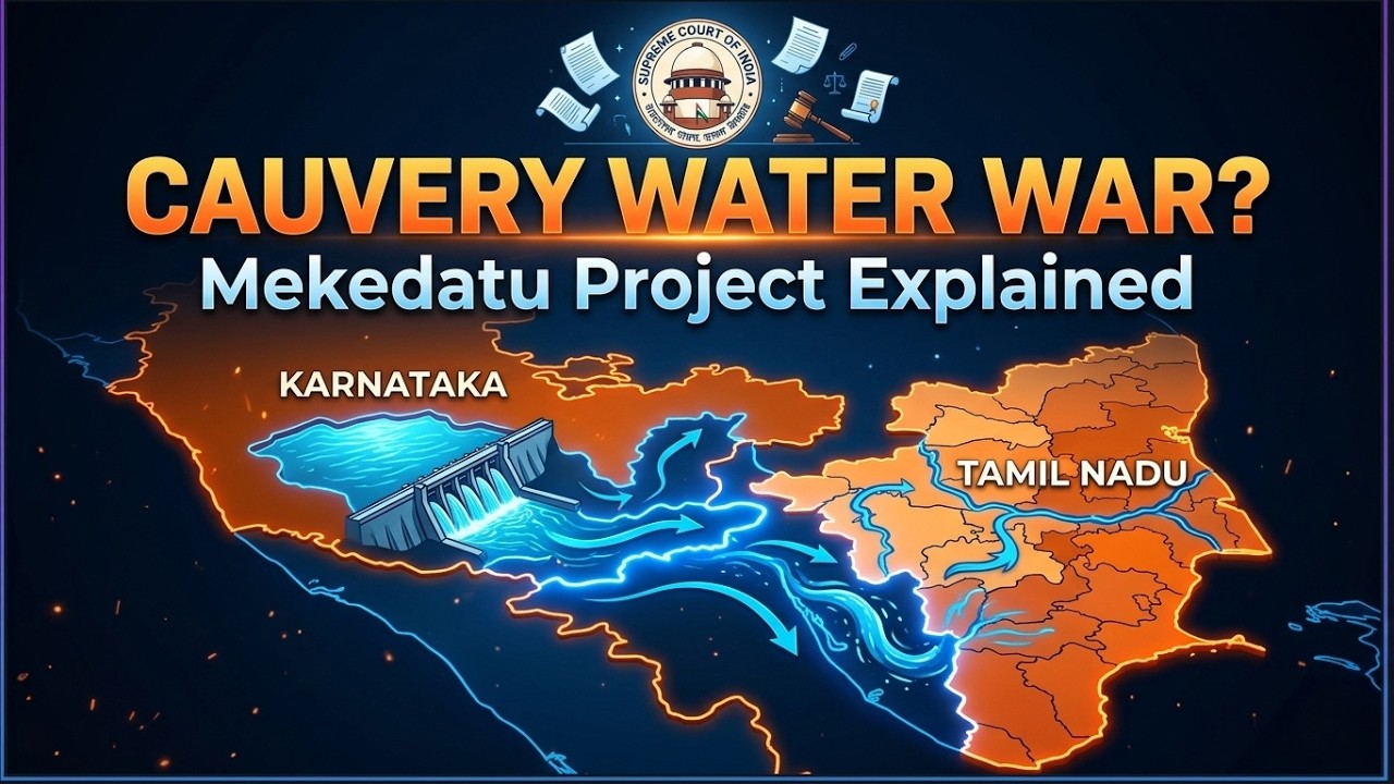 Mekedatu Project Explained | Cauvery Water Dispute | UPSC 2026