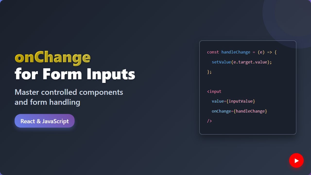React onChange Explained: Form Input Handling for Beginners
