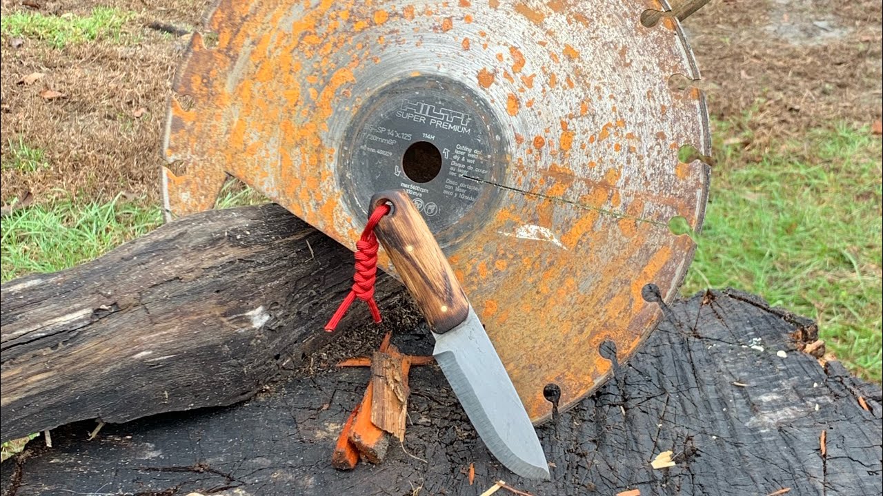 Hunting Knife From Concrete  Cutoff Wheel