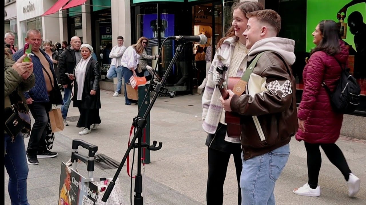 (Viva La Vida) Performed by Charlie O'Brien on Grafton Street - {Coldplay) cover.