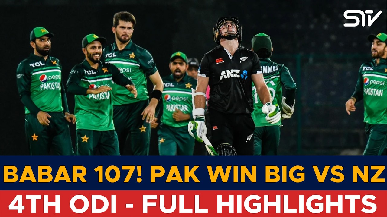 Pakistan vs New Zealand | BABAR 107! | Full Match Highlights | 4th ODI 2023 | M3L1J