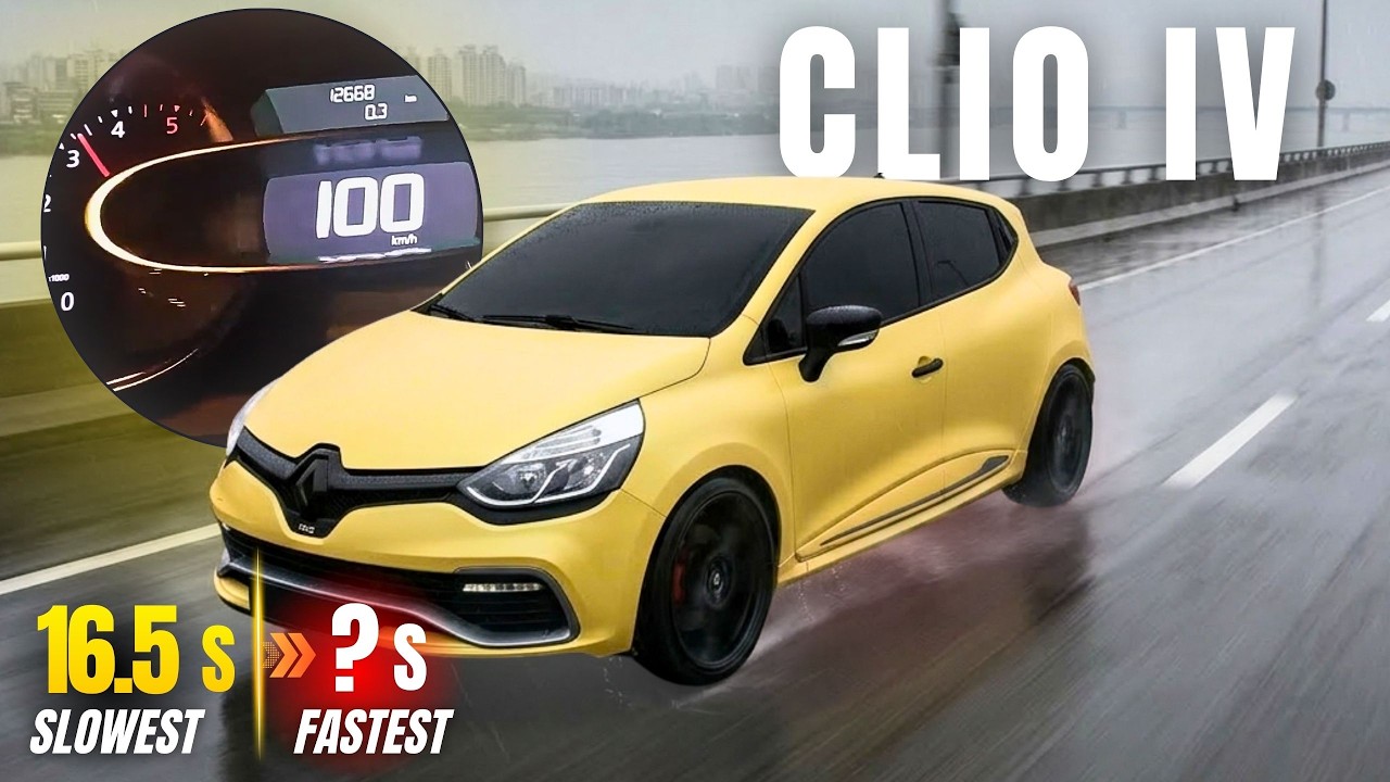 Renault Clio IV: разгон от 0 до 100 км/ч. Битва ускорений. 0,9 против 1,6 RS | Какой двигатель бы...