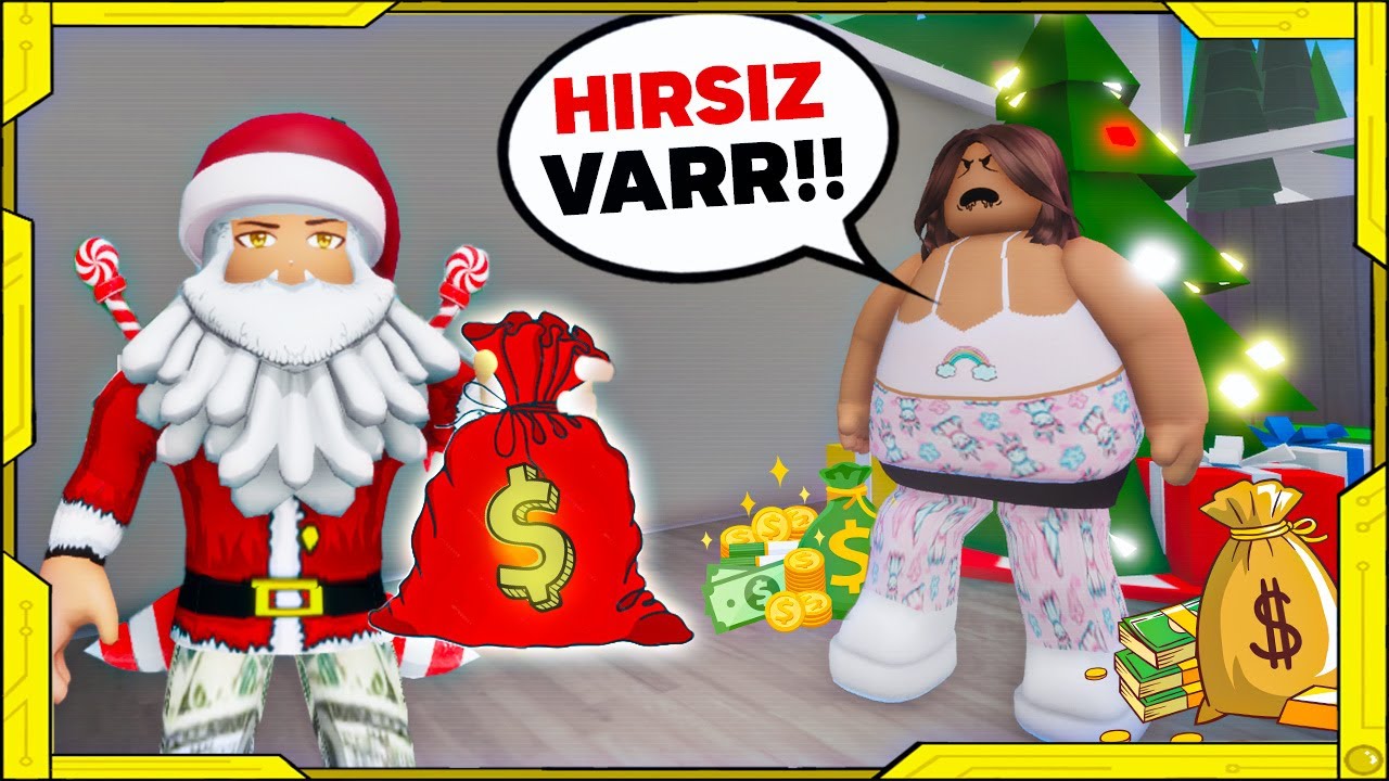 NOEL BABA KILIĞINDA EVLERİ SOYDUM 😂| ROBLOX BROOKHAVEN RP 🏡