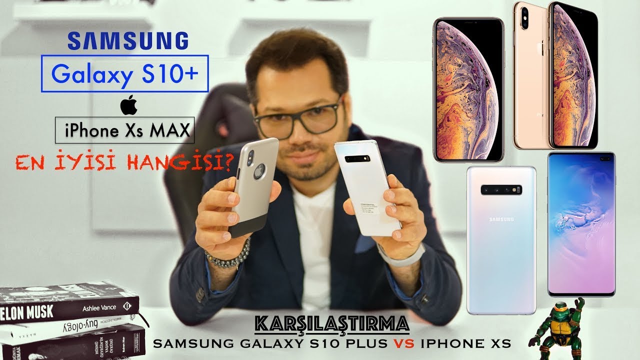 Samsung Galaxy S10+ vs iPhone XS MAX Karşılaştırma - Hangisi Alınır (4K) YENİ