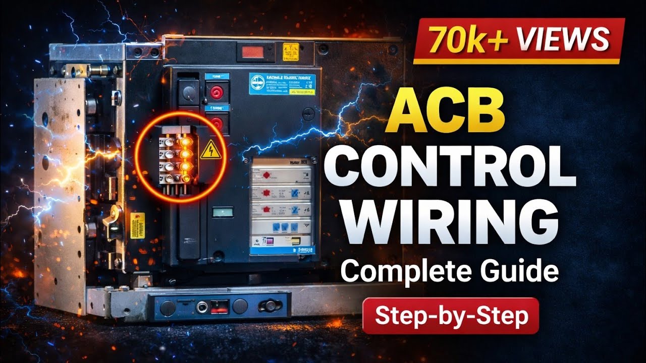 ACB Control Circuit Diagram | ACB Wiring Diagram | Electrical Panel Basics | Hindi