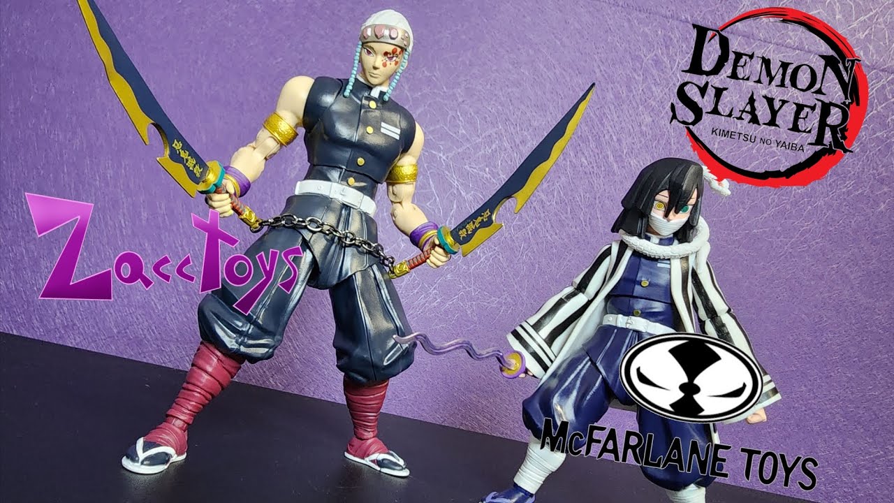 McFarlane Toys Demon Slayer Obanai Iguro and Tengen Uzui Action Figure Review!