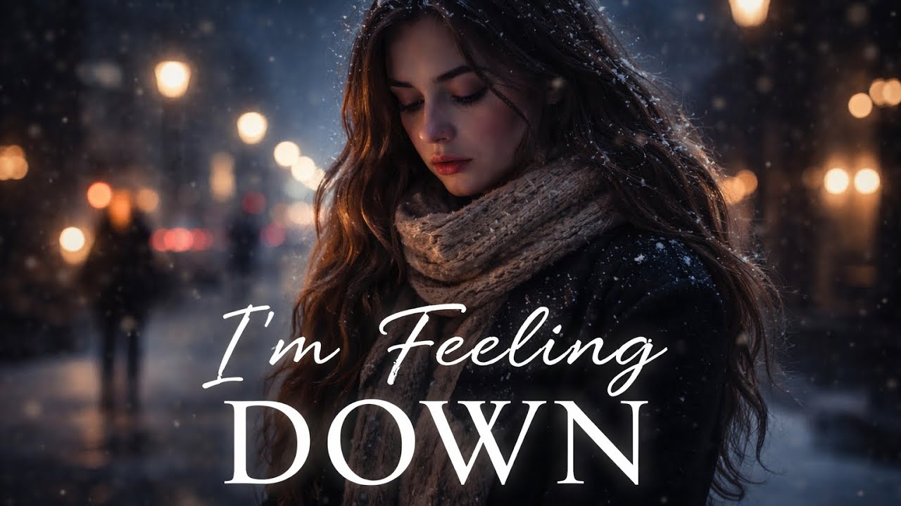 I’m Feeling Down❄️ Sad Relaxing Song | Winter Night Melancholic Pop (Heartbroken Mood)