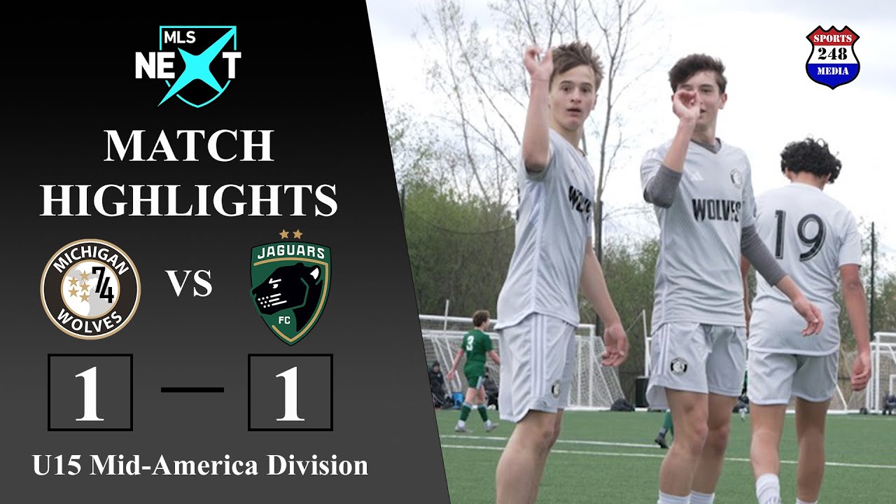 MLS Next U15 Match Highlights: Michigan Wolves vs Michigan Jaguars