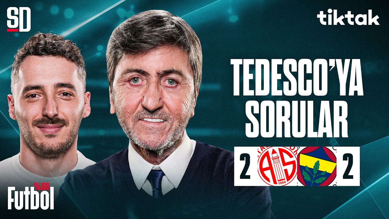 “ŞAMPİYON TAKIMDA BU OLAMAZ” | Antalyaspor 2-2 Fenerbahçe, Tedesco'nun Tercihleri, Cherif, Guendouzi