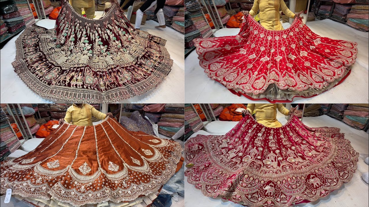 chickpet Bangalore wholesale designer lehangas|| Single piece courier available 