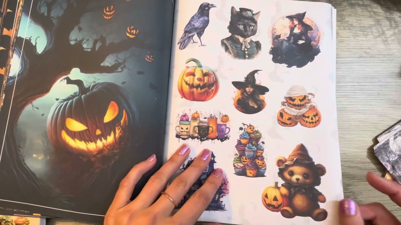 Halloween Art Supplies Haul | Amazon Haul And Review | Cut And Collage Book Flip Through