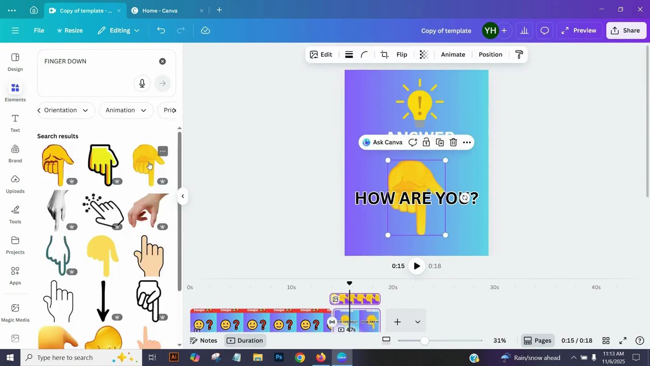 How to Create Guess the Emoji Challenges in Canva and Chat GPT I Canva Tutorials I #guesstheemoji