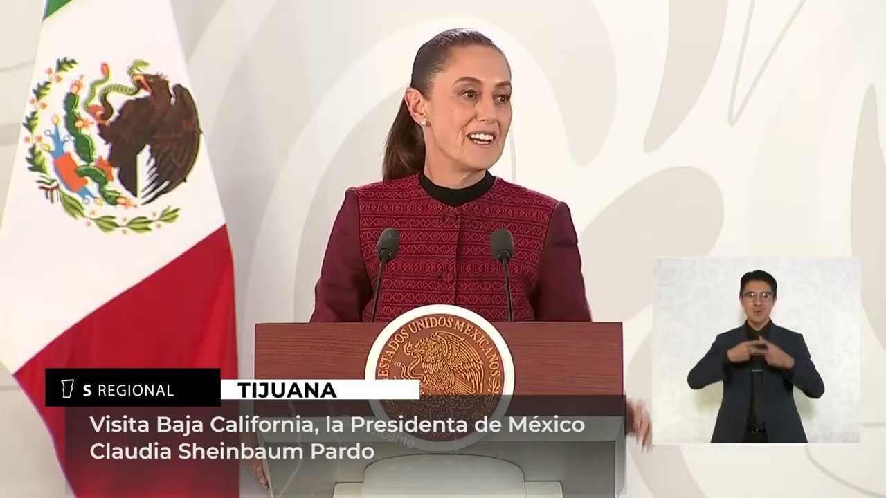 Visita BC la presidenta de México, Claudia Sheinbaum
