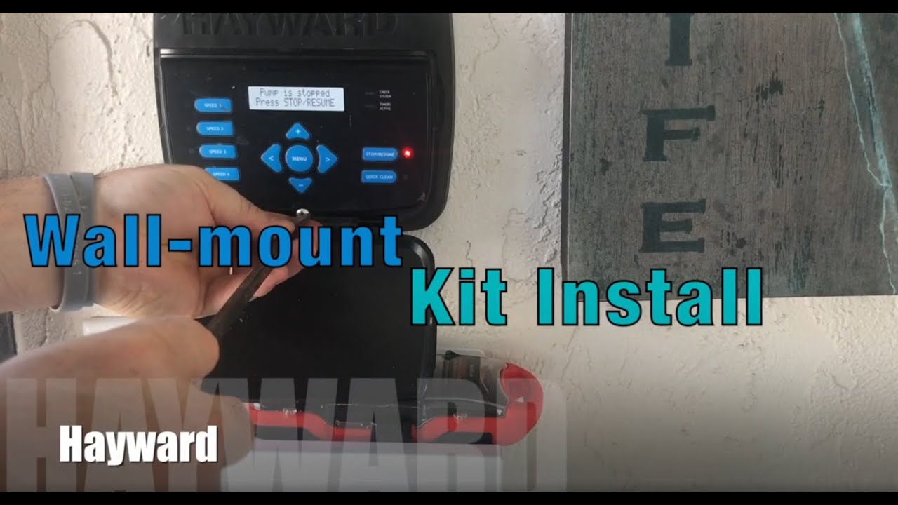 Hayward Pool Pump Remote Wall Mount Face plate Kit Installation