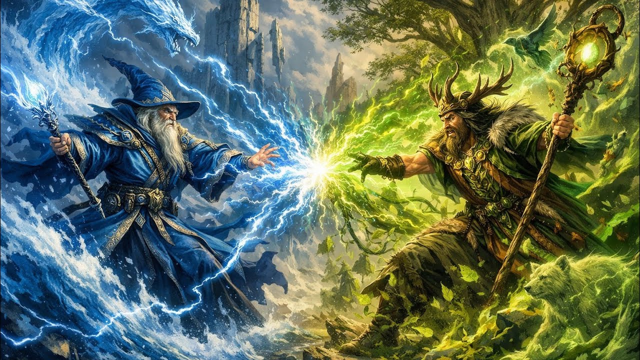 MTG Arena mono blue vs green gameplay