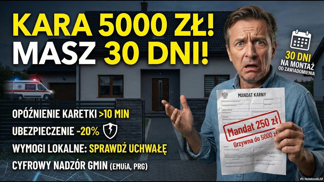 250 zł za brak tej tabliczki! 🏠 Masz 30 dni, inaczej 5000 zł kary! Nowe przepisy 2026.