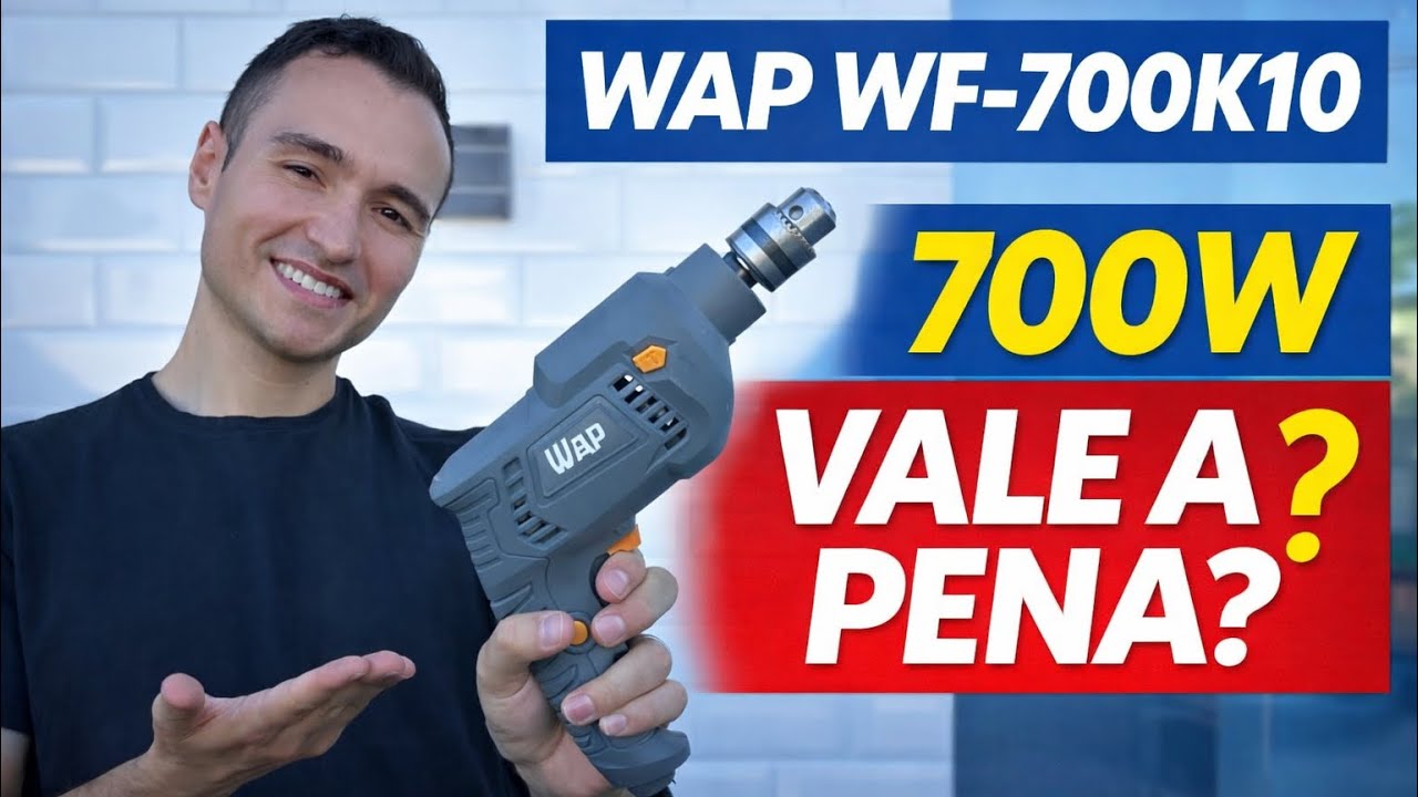 WAP WF-700K10 Vale a Pena? Parafusadeira e Furadeira de Impacto 700W + 11 Acessórios 🔧