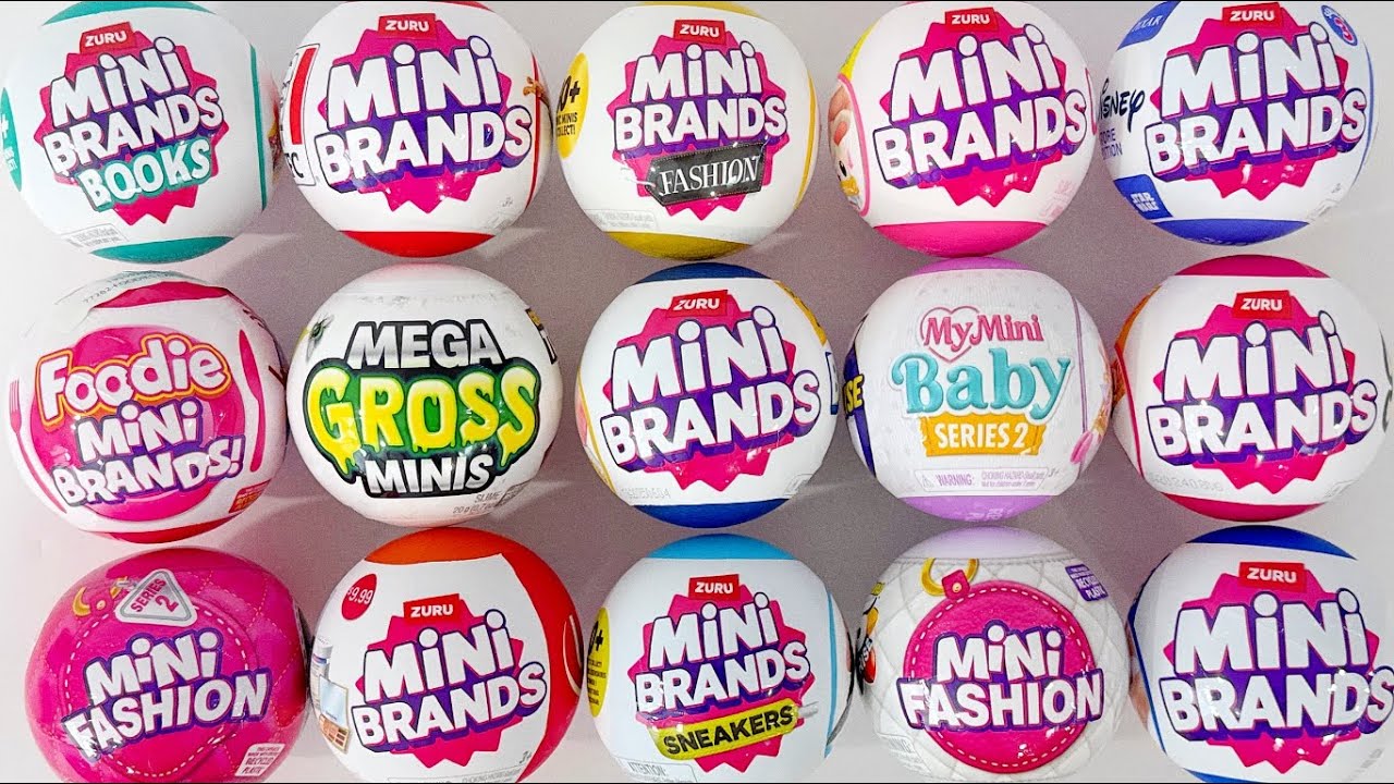 ASMR TOYS Zuru Mini Brands Mystery Capsules Oddly Satisfying Toy Unboxing