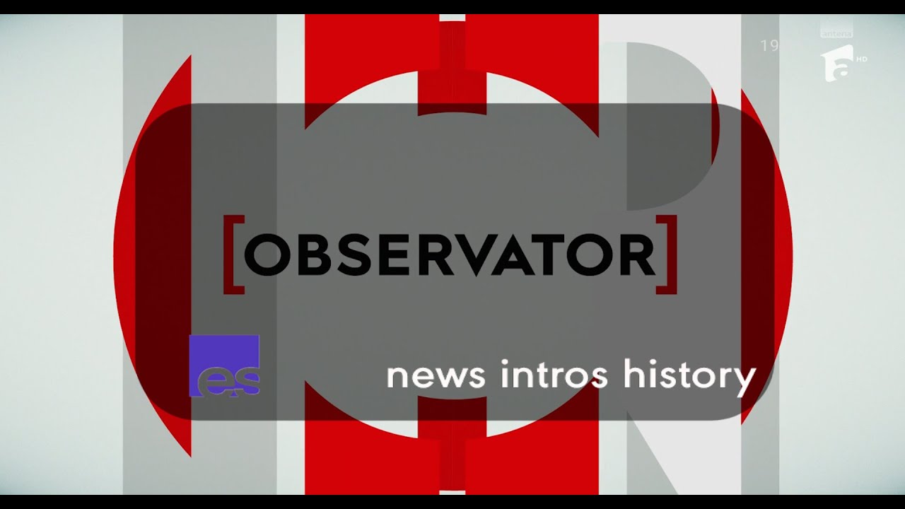 Antena 1 Observator news intro history (OUTDATED)